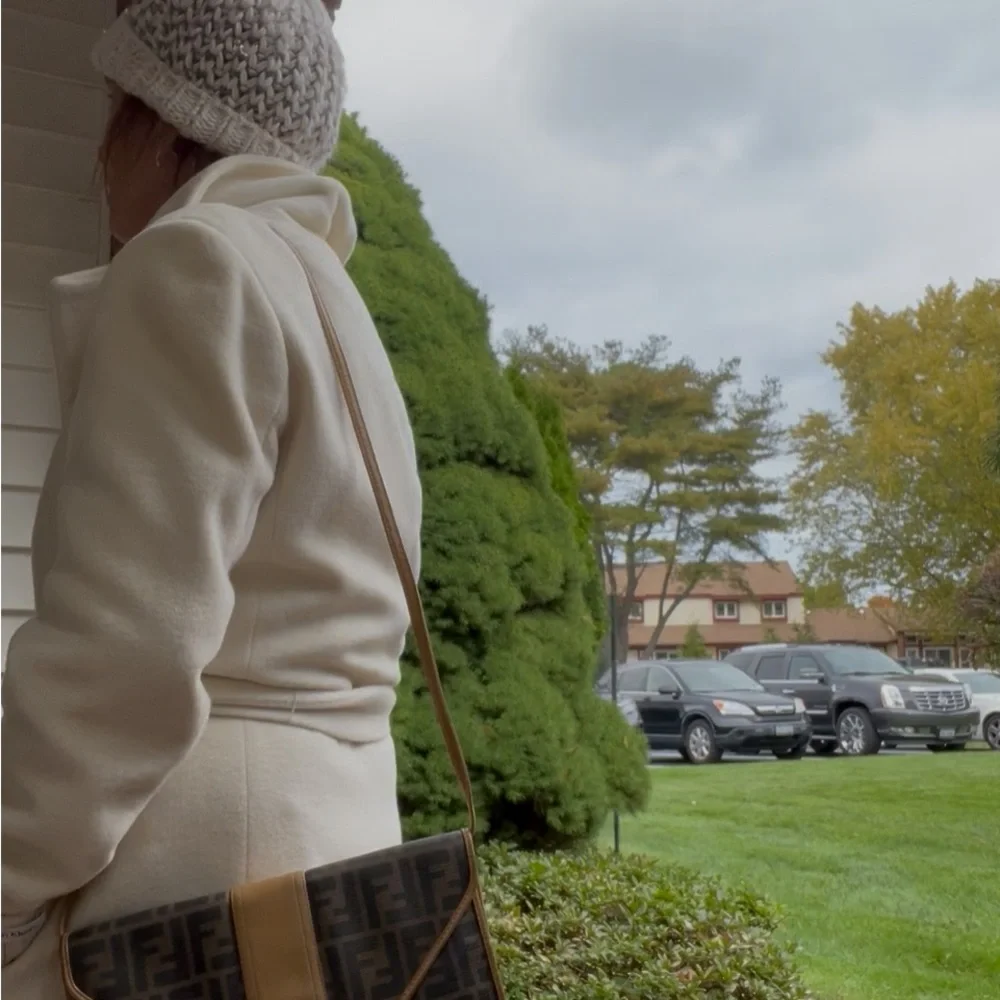 Fendi Tan and Black Monogram Shoulder Bag - Picture 5 of 7